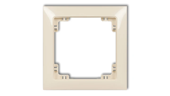 DECO Ramka uniwersalna pojedyncza z tworzywa DECO Soft beżowy 1DRSO-1