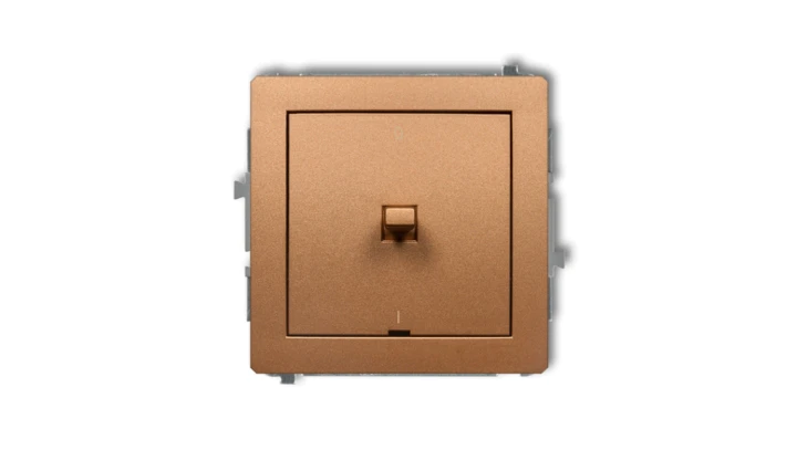 DECO Łącznik dwubiegunowego w stylu amerykańskim złoty metalik 8DWPUS-9