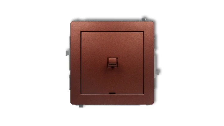 DECO Łącznik dwubiegunowego w stylu amerykańskim brązowy metalik 9DWPUS-9