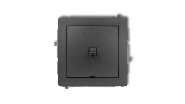 DECO Łącznik jednobiegunowy w stylu amerykańskim grafitowy 11DWPUS-1