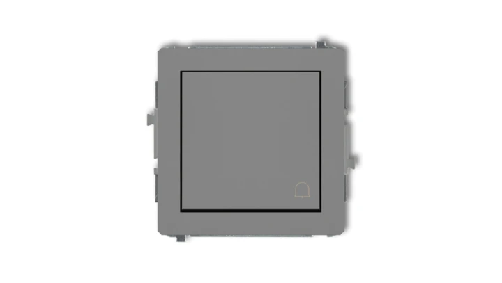 DECO Przycisk /dzwonek/ szary mat 27DWP-4