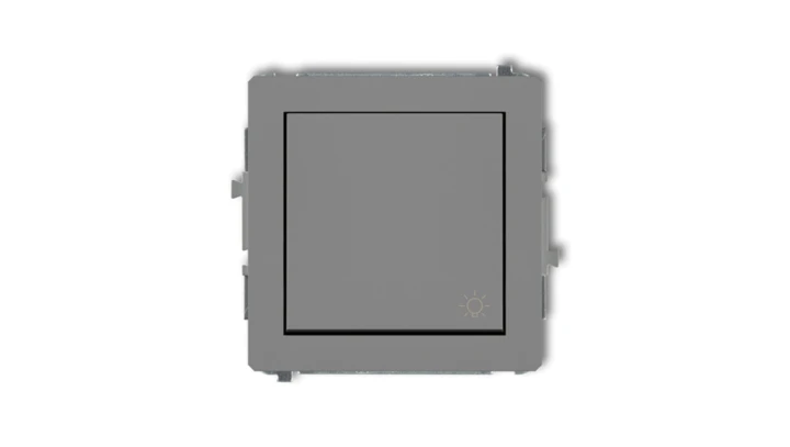 DECO Przycisk /światło/ szary mat 27DWP-5