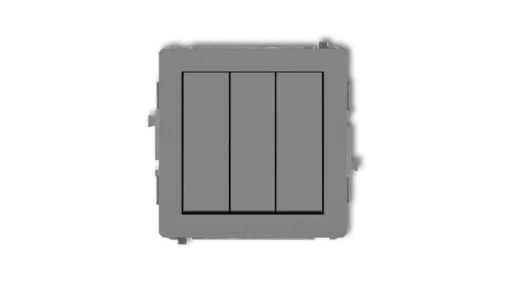 DECO Łącznik potrójnego szary mat 27DWP-7