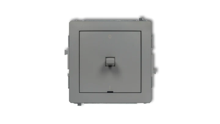 DECO Łącznik dwubiegunowego w stylu amerykańskim szary mat 27DWPUS-9