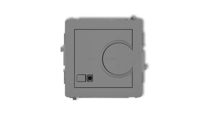 DECO Regulator elektroniczny temperatury z czujnikiem podpodłogowym szary mat 27DRT-1