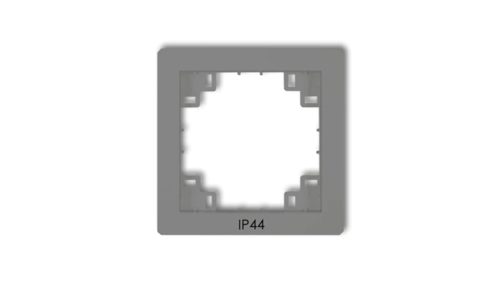 Ramka pośrednia do łączników IP44 szary mat 27DRPH