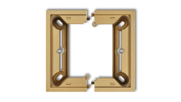 DECO Puszka natynkowa pojedyncza, składana DECO złoty 29DPU-1 PU-DE-06-01-29-00-00