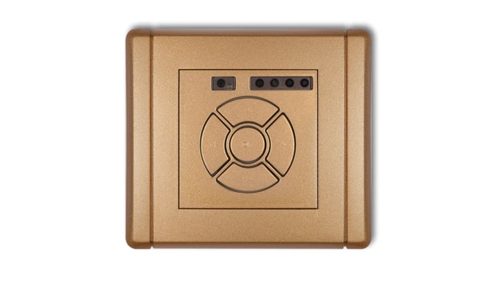 FLEXI Elektroniczny sterownik roletowy (sterowanie lokalne i pilotem, sterowanie strefą i podstrefą) złoty metalik 8FSR-4