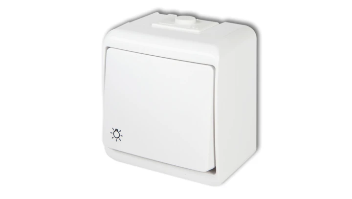 JUNIOR Przycisk /światło/ podświetlany biały WHE-5L