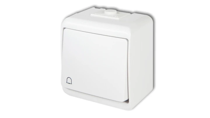 JUNIOR Przycisk /dzwonek/ podświetlany biały WHE-4L