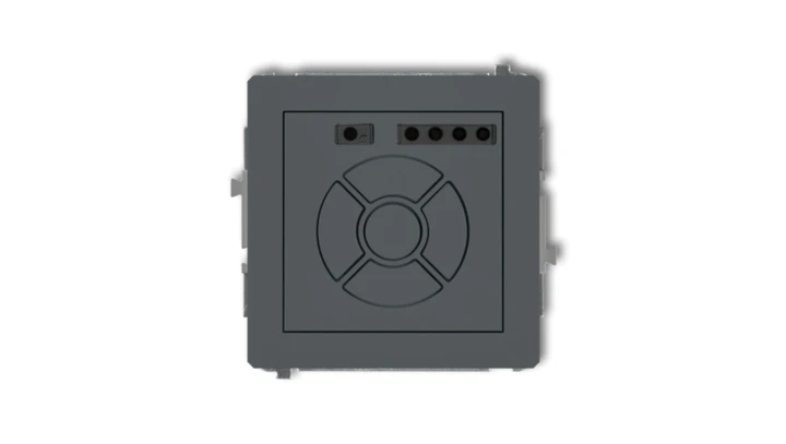 DECO Sterownik roletowy elektroniczny (sterowanie lokalne i pilotem) grafitowy mat 28DSR-2
