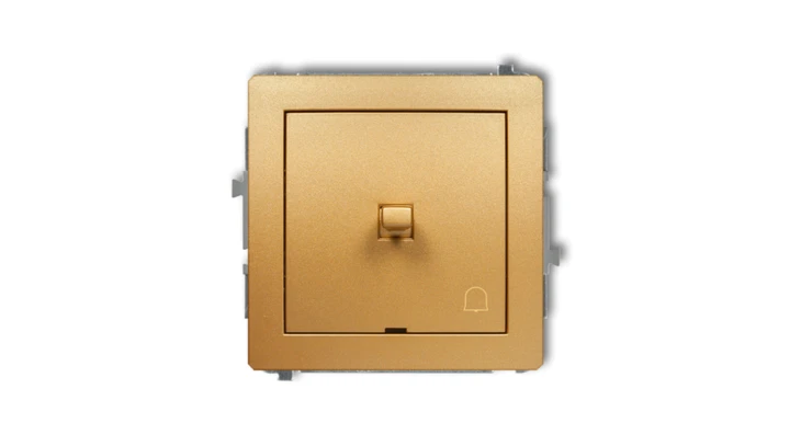 DECO Przycisk /dzwonek/ w stylu amerykańskim złoty 29DWPUS-4