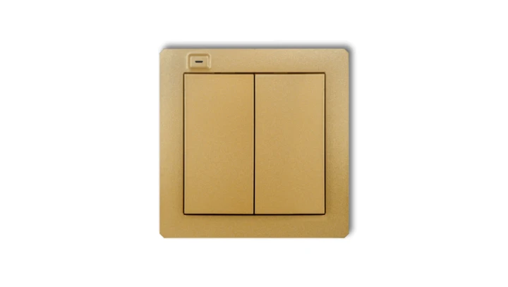 DECO Nadajnik 2-klawiszowy 4-kanałowy do systemu Exta Free złoty 29DEF-2