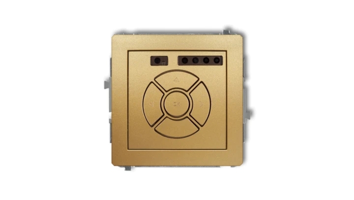 DECO Sterownik roletowy elektroniczny (sterowanie lokalne i pilotem, sterowanie strefą) złoty 29DSR-3