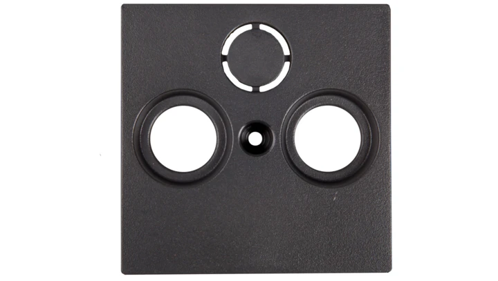 Merten System M Płytka centralna podwójna/potrójna gniazda antenowego TV/SAT antracyt MTN297514