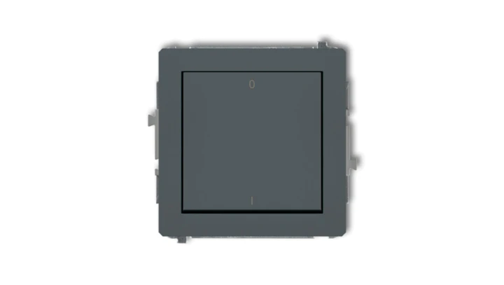 DECO Łącznik dwubiegunowego grafitowy mat 28DWP-9