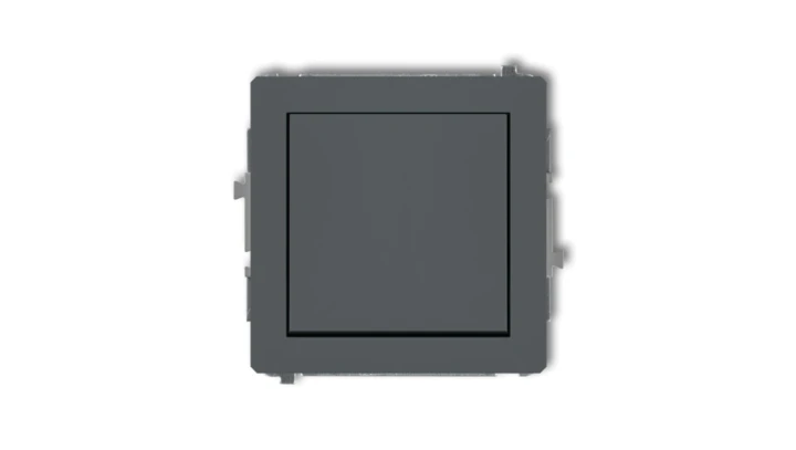 DECO Przycisk jednobiegunowy (jeden klawisz, bez piktogramu) grafitowy mat 28DWP-4.1
