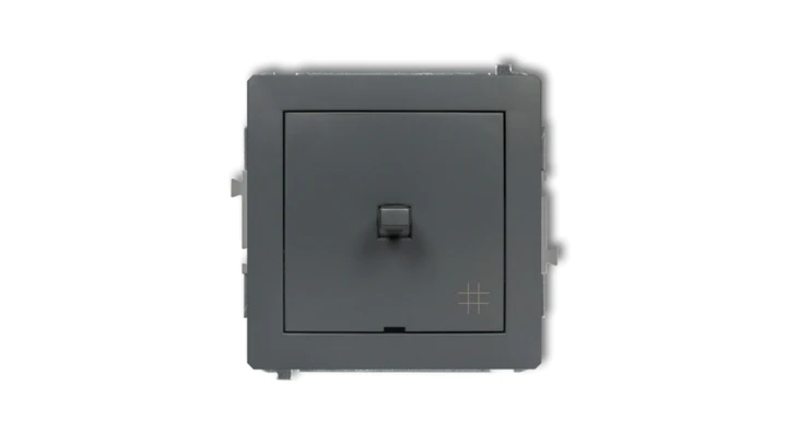 DECO Łącznik krzyżowy w stylu amerykańskim grafitowy mat 28DWPUS-6