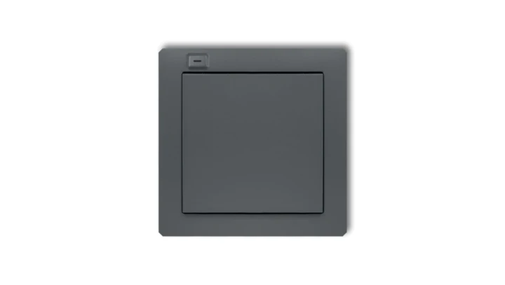 DECO Nadajnik 1-klawiszowy 2-kanałowy do systemu Exta Free grafitowy mat 28DEF-1