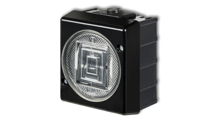 SENIOR Przycisk dzwonek podświetlany czarny 12WHS-4L