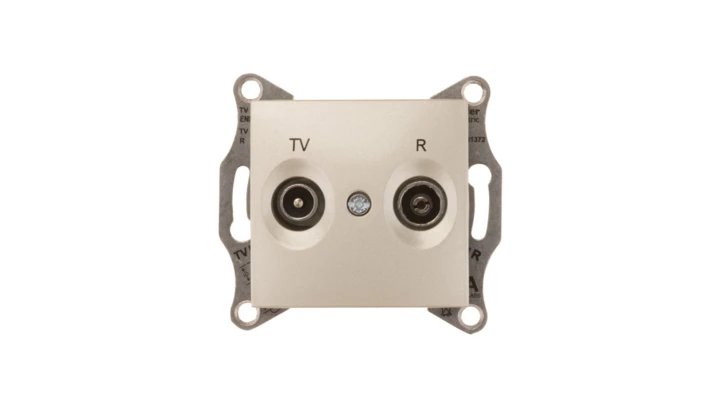 Sedna Gniazdo antenowe RD/TV końcowe satynowe SDN3301668