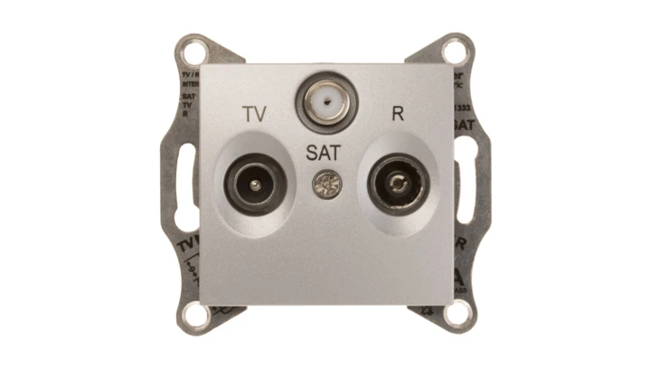 Sedna Gniazdo antenowe aluminium TV/SAT SDN3501260
