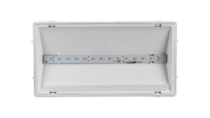 Oprawa awaryjna EXIT L IP65 ECO LED AT 3W 340lm 1h jednozadaniowa biała (brak piktogramu w zestawie) ETL/3W/E/1/SE/AT/WH