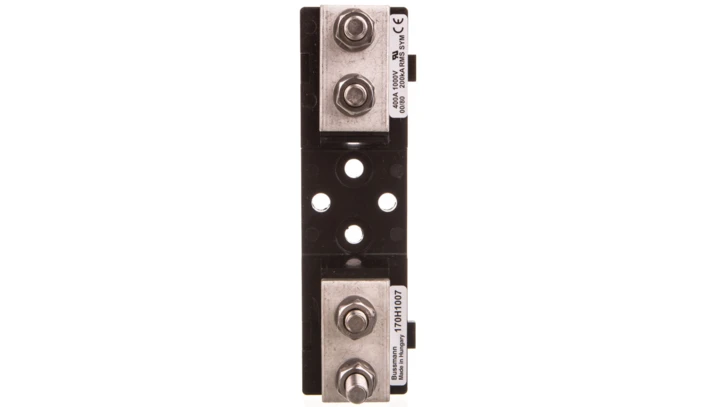 Podstawa bezpiecznika o stałym środku 80mm 400A 1000V DIN00/DIN000 170H1007