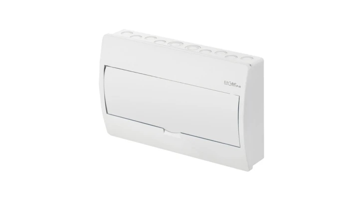 Rozdzielnica modułowa Elegant 1x12 natynkowa IP40 N+PE drzwi białe 2423-00
