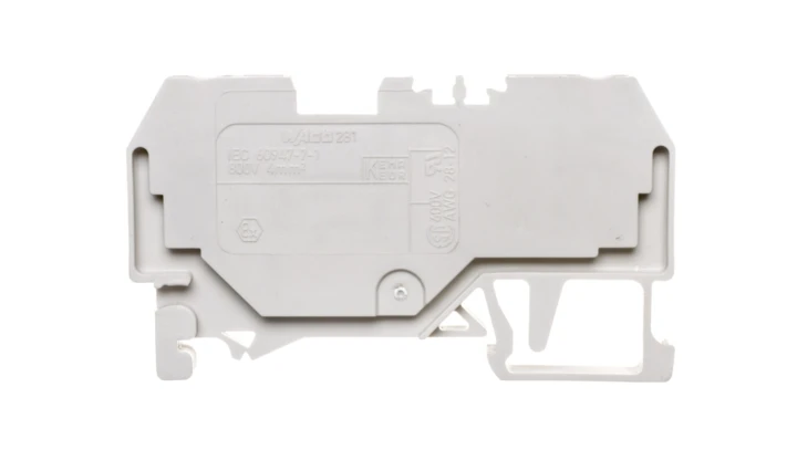 Złączka szynowa 2-przewodowa Ex 4mm2 jasnoszara 281-992 /50szt./