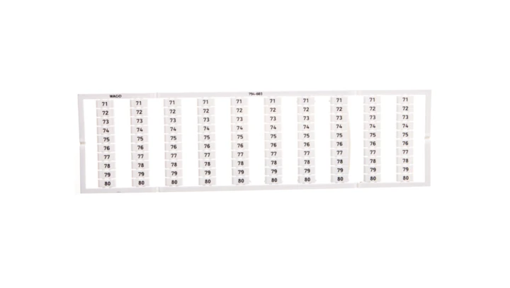 Oznaczniki WMB 10x 71-80 794-603 /5szt./