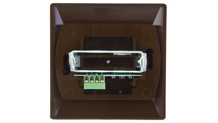 AKCENT Gniazdo telefoniczne pojedyncze RJ11 brązowe GPT-1A/24