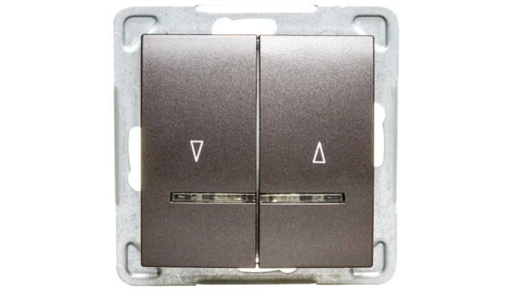 IMPRESJA Łącznik żaluzjowy z podświetleniem antracyt ŁP-7YS/m/50