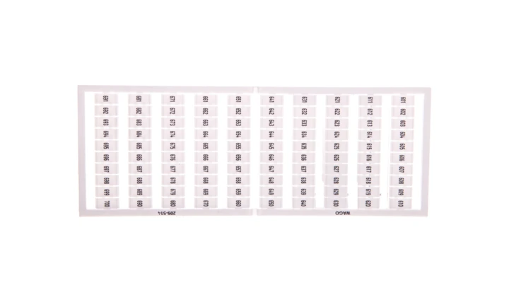 Ramka z oznacznikami 1x 601-700 209-514 /5szt./