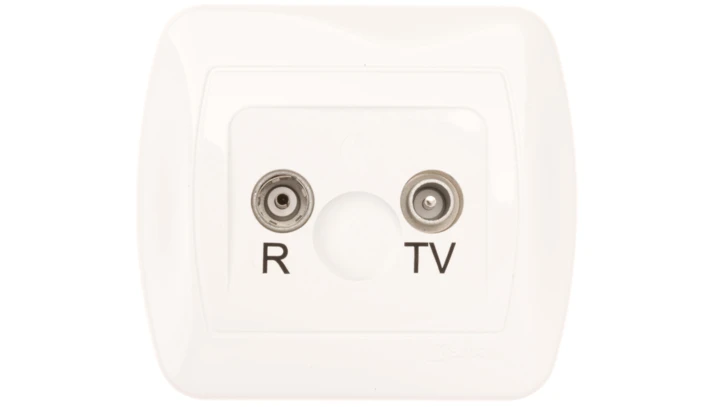 Simon Akord Gniazdo antenowe RD/TV końcowe białe AAK/11