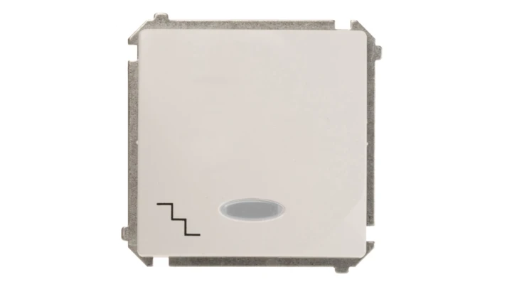 Simon Basic Łącznik schodowy z podświetleniem, szybkozłącza, biały BMW6L.01/11