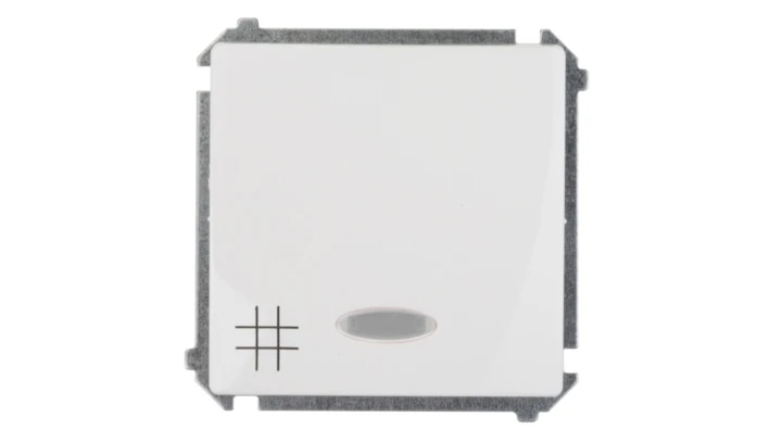 Simon Basic Łącznik krzyżowy z podświetleniem, szybkozłącza, biały BMW7L.01/11