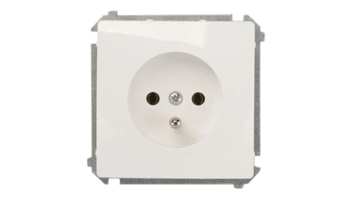 Simon Basic Gniazdo pojedyncze z/u 16A IP20 białe BMGZ1.01/11