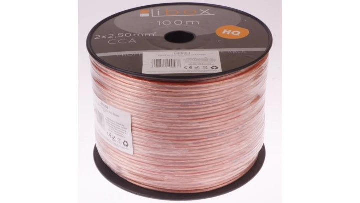 Przewód głośnikowy CCA 2x2,50 ECa LB0009 LIBOX /100m/