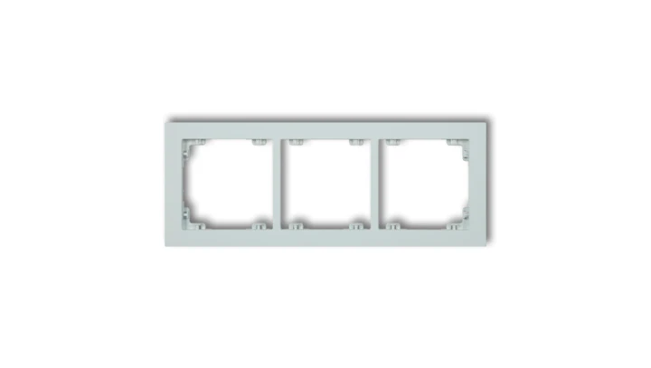 DECO Ramka potrójna DECO Pastel Matt lodowy błękit 47DR-3