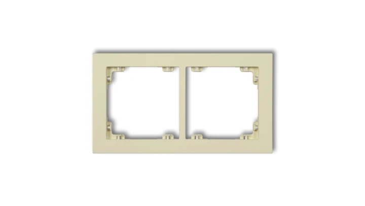 DECO Ramka podwójna DECO Pastel Matt orzech ziemny 44DR-2