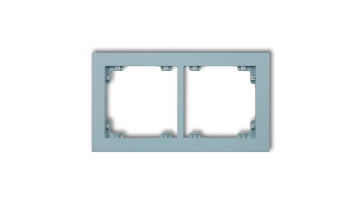 DECO Ramka podwójna DECO Pastel Matt lazurowy 48DR-2