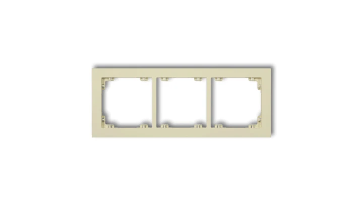 DECO Ramka potrójna DECO Pastel Matt orzech ziemny 44DR-3
