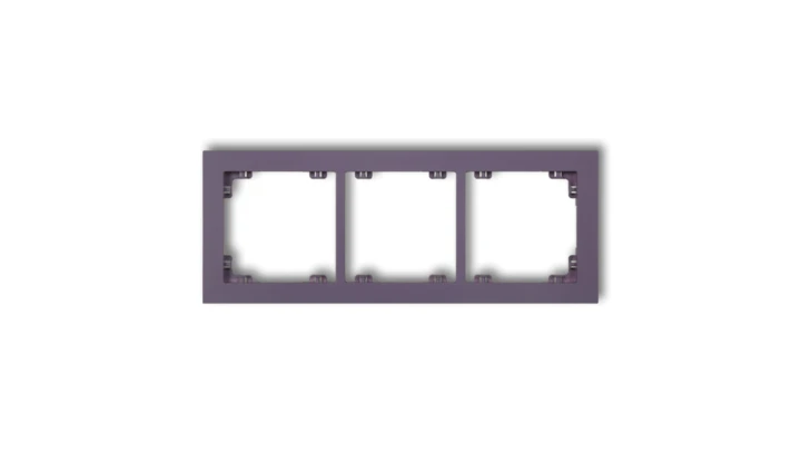 DECO Ramka potrójna DECO Pastel Matt wrzosowy 50DR-3