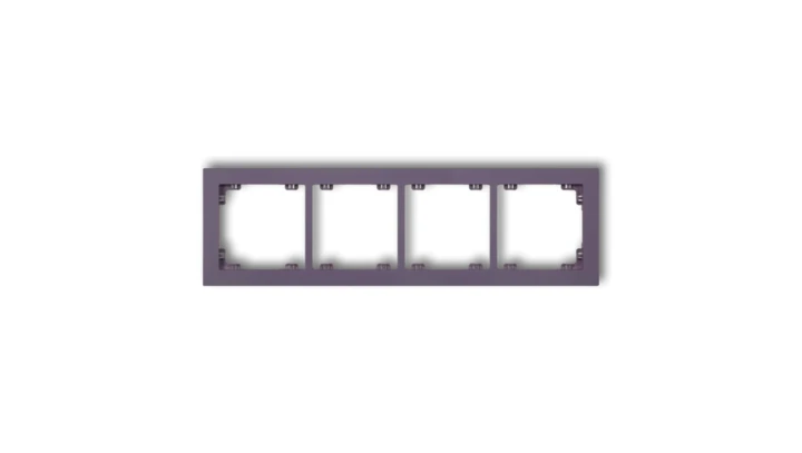 DECO Ramka poczwórna DECO Pastel Matt wrzosowy 50DR-4