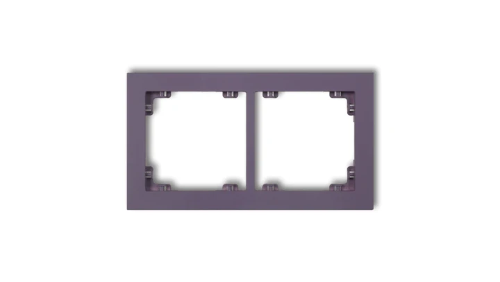 DECO Ramka podwójna DECO Pastel Matt wrzosowy 50DR-2