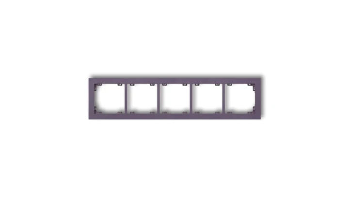 DECO Ramka pięciokrotna DECO Pastel Matt wrzosowy 50DR-5