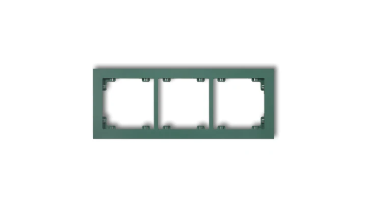 DECO Ramka potrójna DECO Pastel Matt szmaragdowy 51DR-3