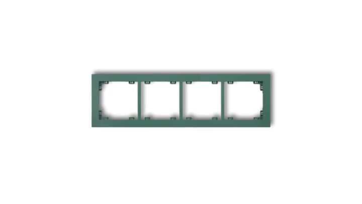 DECO Ramka poczwórna DECO Pastel Matt szmaragdowy 51DR-4