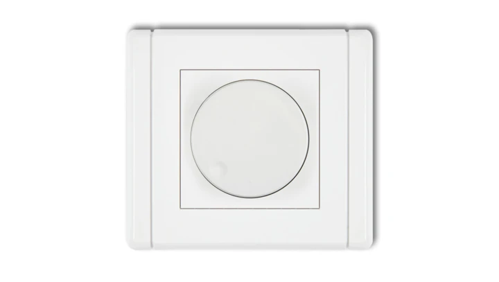 FLEXI Ściemniacz elektroniczny przyciskowo-obrotowy biały FRO-1